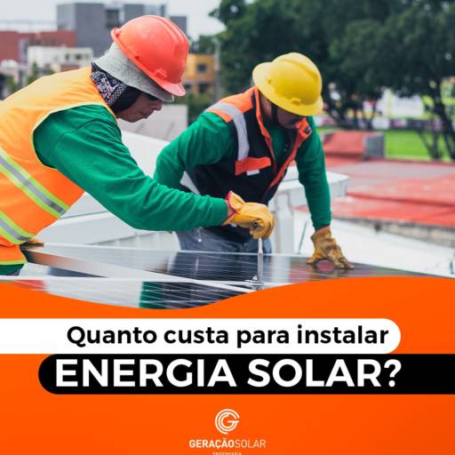 Instalação de placa solar