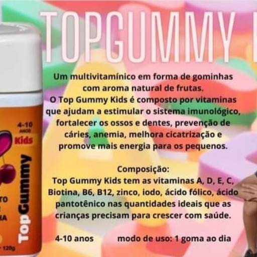 Topgummy - Kids Vitamínico TopNew em Bauru por ASTT BAURU PRESTAÇÃO DE SERVIÇO E COMERCIO MEI - TOPNEW SUPLEMENTOS ALIMENTARES