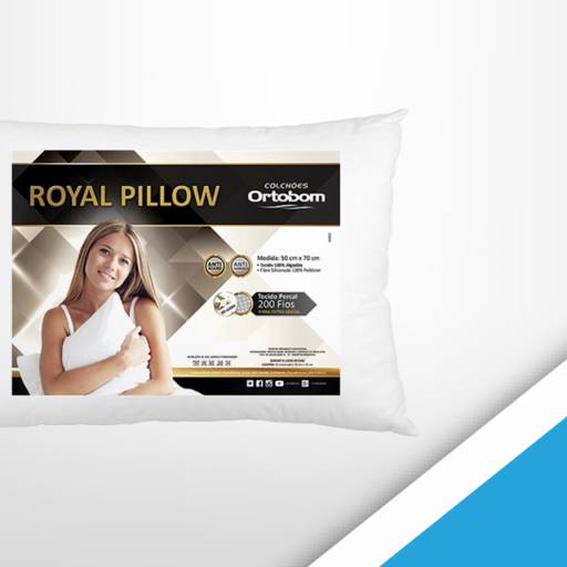 Travesseiro Royal Pillow Ortobom por Colchões Ortobom - JK Vila Portes