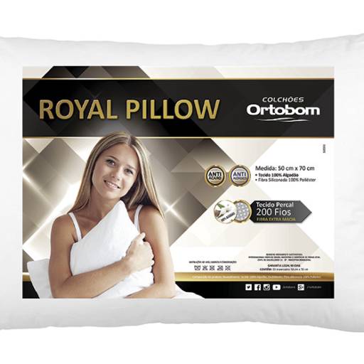 Travesseiro Royal Pillow Ortobom por Colchões Ortobom - JK Vila Portes