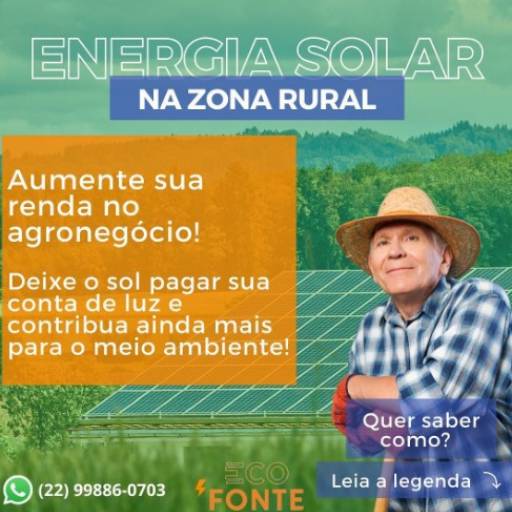 Energia solar para agronegócio por EcoFonte Energia Solar