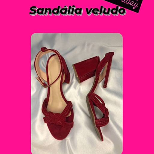 Sandália veludo em Bauru