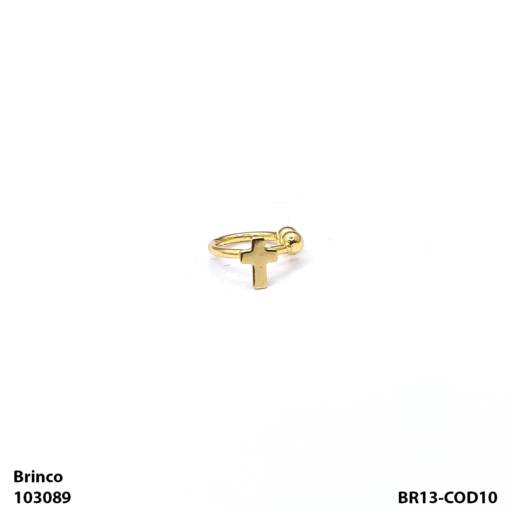 Comprar o produto de Brinco piercing cruz em Piercing Fake pela empresa Lucia Tatemoto Semijóias em Bauru, SP por Solutudo