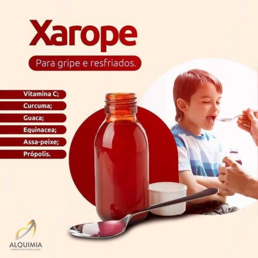 Xarope para gripes e resfriados kids