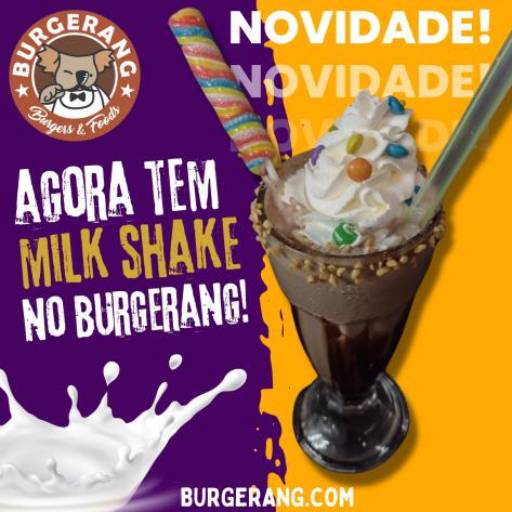 Comprar o produto de Milk Shakes em Hamburguerias pela empresa Burgerang Hamburgueria em Parati, RJ por Solutudo