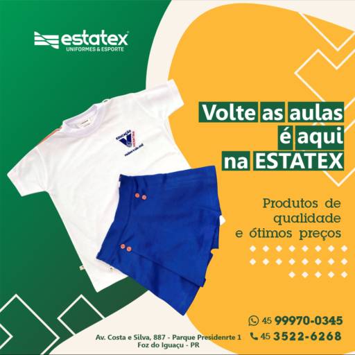 Comprar o produto de Uniformes Escolares em Uniformes pela empresa Estatex Uniformes  em Foz do Iguaçu, PR por Solutudo