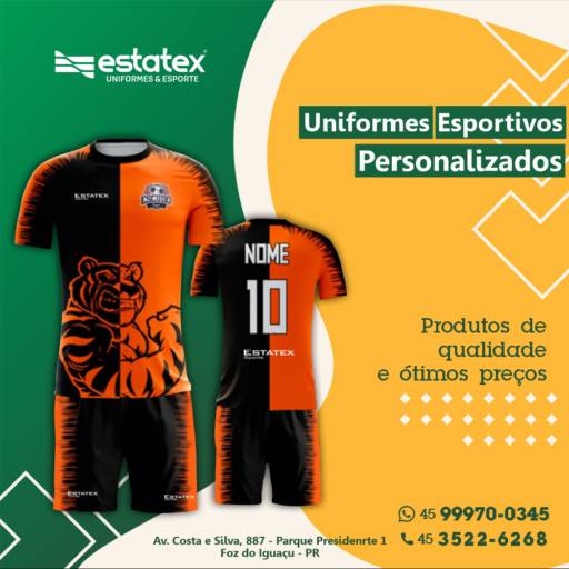 Comprar o produto de Uniformes Esportivos Personalizados em Uniformes pela empresa Estatex Uniformes  em Foz do Iguaçu, PR por Solutudo