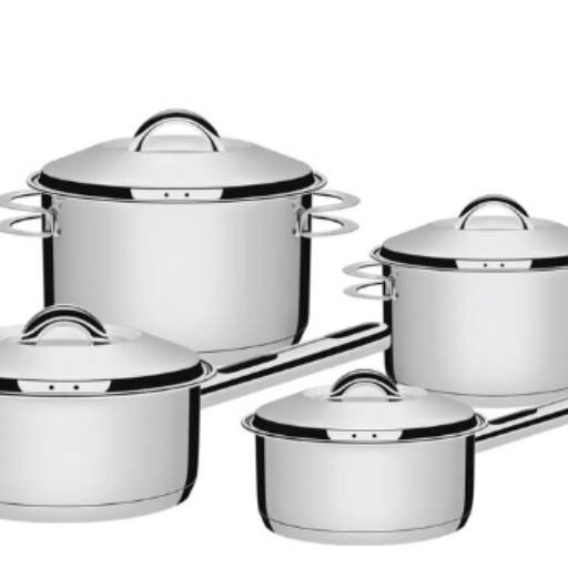 Jogo de Panelas Inox 4 peças Solar - Tramontina por Casa Vitória