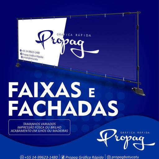 Comprar o produto de Fachada em Panfletos, Folders e Flyers pela empresa Gráfica Rápida- Propag em Botucatu, SP por Solutudo