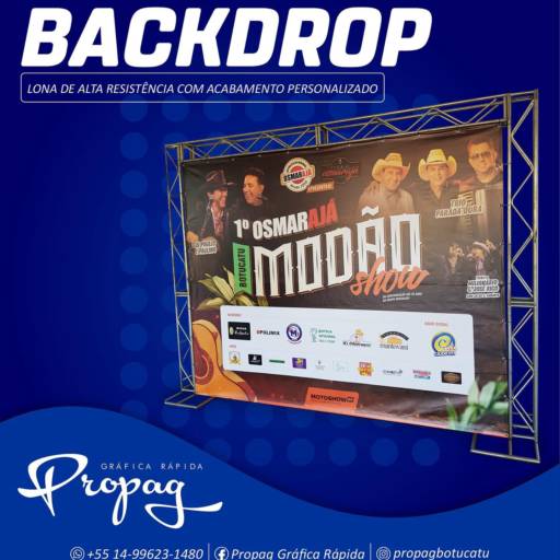 Comprar o produto de Backdrop em Gráficas pela empresa Gráfica Rápida- Propag em Botucatu, SP por Solutudo