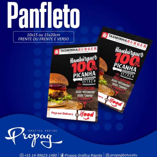 Comprar a oferta de Panfleto  em Panfleto pela empresa Gráfica Rápida- Propag em Botucatu, SP por Solutudo