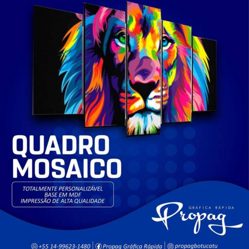 Comprar o produto de Quadro Mosaico em Gráficas pela empresa Gráfica Rápida- Propag em Botucatu, SP por Solutudo