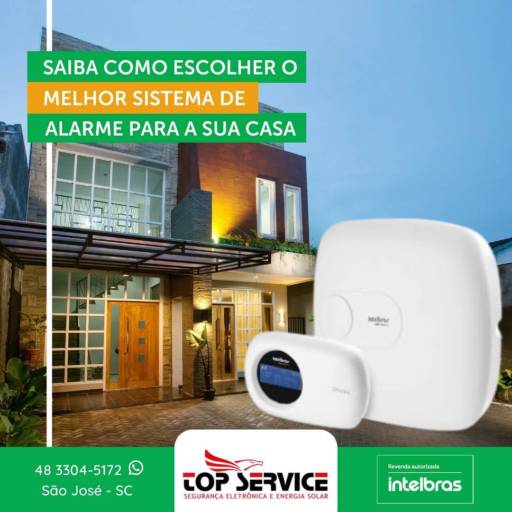 Foto de um sistema de alarme e monitoramento da empresa Top Service Segurança Eletrônica e Energia Solar da cidade de São José