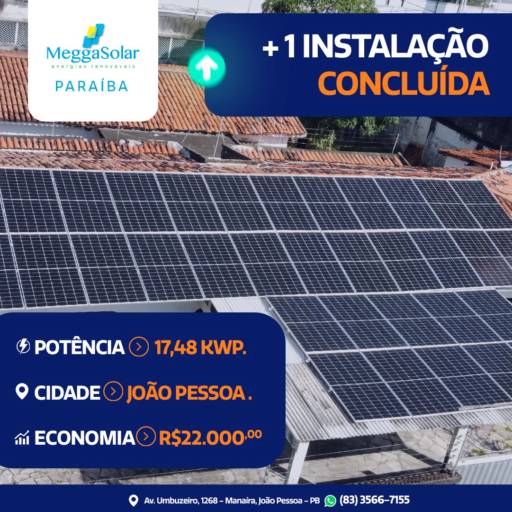 Comprar o produto de Energia Solar​ em João Pessoa, PB em Energia Solar pela empresa Megga Solar  em João Pessoa, PB por Solutudo