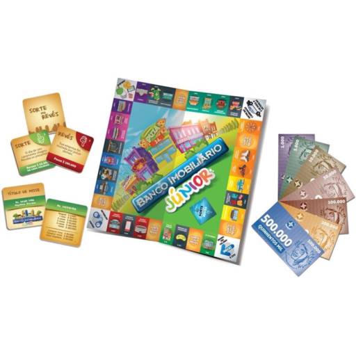 JOGO DE TABULEIRO BANCO IMOBILIÁRIO JÚNIOR em Botucatu, SP por A Colegial Papelaria, Cafeteria e Presentes