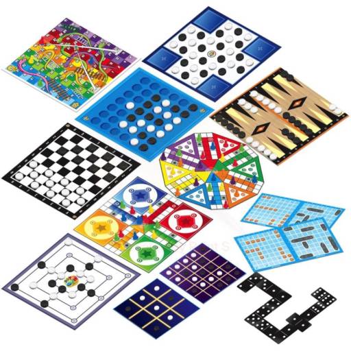 JOGO DE TABULEIRO 12 EM 1 - CLUBE DO JOGO em Botucatu, SP por A Colegial Papelaria, Cafeteria e Presentes JOGO DE TABULEIRO 12 EM 1 - CLUBE DO JOGO em Botucatu, SP por A Colegial Papelaria, Cafeteria e Presentes