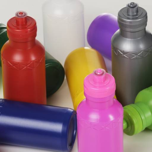 Comprar o produto de 07092-COL Squeeze Plástico 500ml em Squeeze Plástico pela empresa Public Gráfica e Brindes em São José do Rio Preto, SP por Solutudo