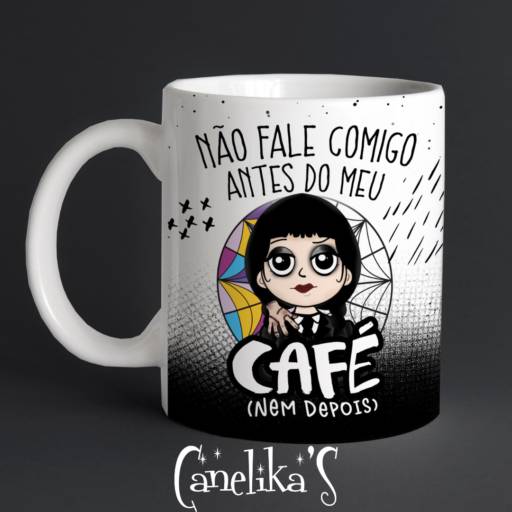 Canecas Personalizadas da Wandinha por Canelika's Canecas Personalizadas