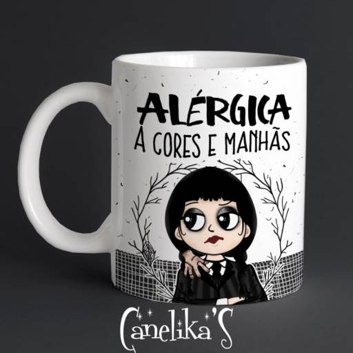 Canecas Personalizadas da Wandinha por Canelika's Canecas Personalizadas