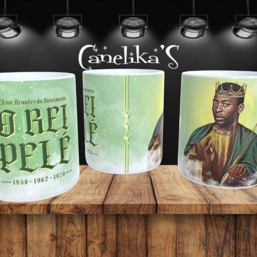 Canecas Personalizadas do Pelé por Canelika's Canecas Personalizadas