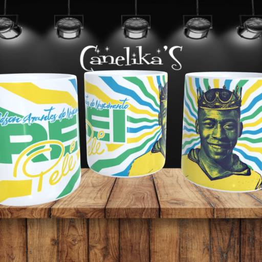 Canecas Personalizadas do Pelé por Canelika's Canecas Personalizadas