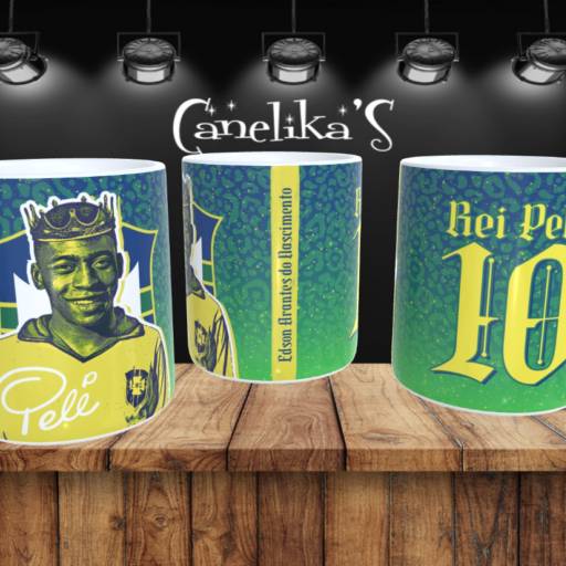 Canecas Personalizadas do Pelé por Canelika's Canecas Personalizadas