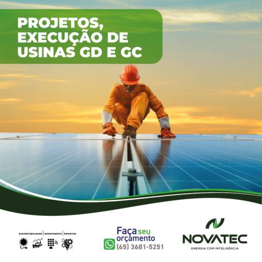 Comprar o produto de Limpeza de Placa Solar em Energia Solar pela empresa Novatec Energia, Segurança e Automação em Várzea Grande, MT por Solutudo