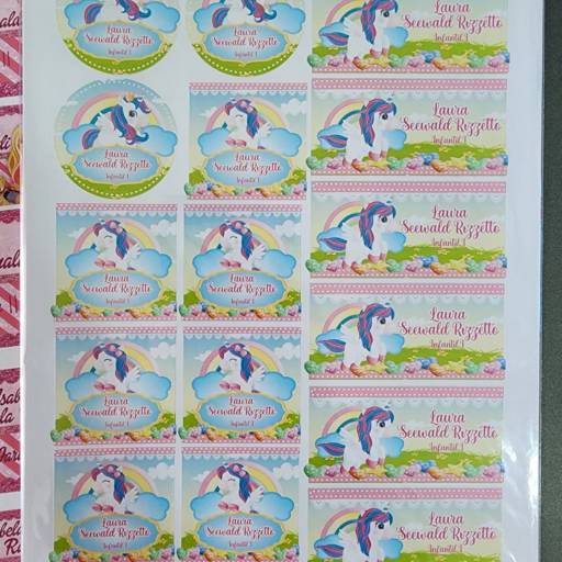 Etiquetas Escolares personalizadas por Radu Decoração e Festa com papel 