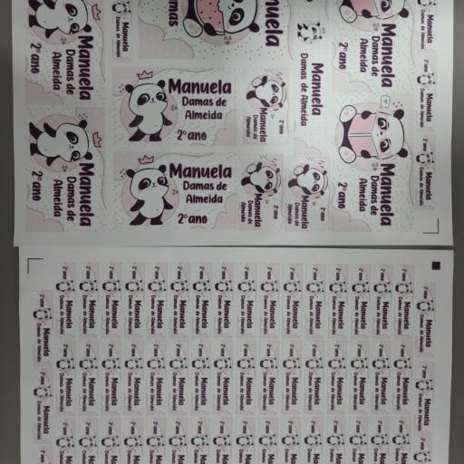 Etiquetas Escolares personalizadas por Radu Decoração e Festa com papel 