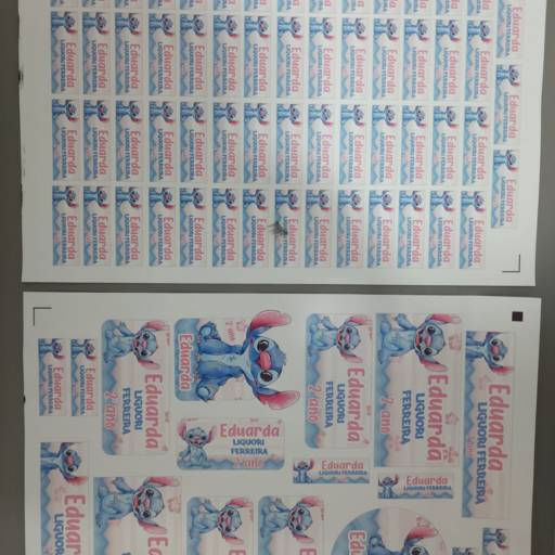 Etiquetas Escolares personalizadas por Radu Decoração e Festa com papel 