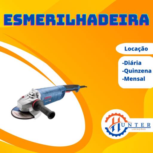 Esmerilhadeira por Hunter Locação e Vendas de Equipamentos  Esmerilhadeira por Hunter Locação e Vendas de Equipamentos