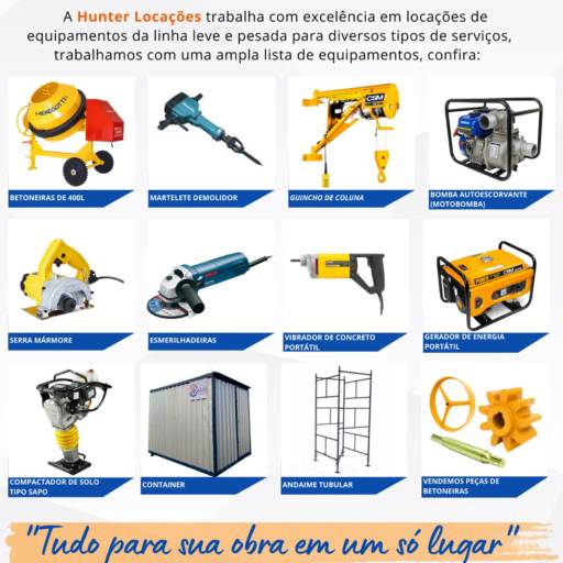 Locação de equipamentos