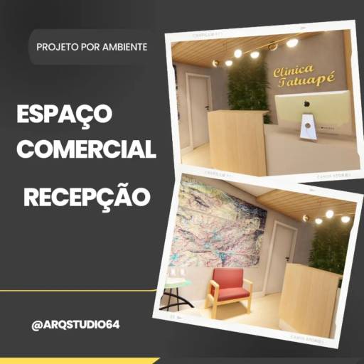 Projeto para Ambiente Comercial  por Arq Studio 64
