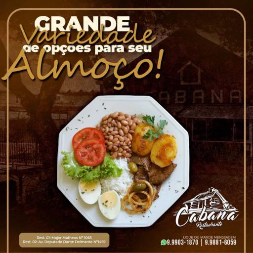 Comprar a oferta de Almoço em Cozinha Industrial | Restaurante pela empresa Cabana Restaurante em Botucatu, SP por Solutudo
