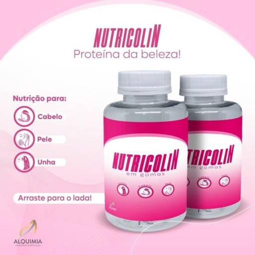 Comprar o produto de Goma da beleza com Nutricolin em Farmácias de Manipulação pela empresa Farmácia Alquimia em Mineiros, GO por Solutudo