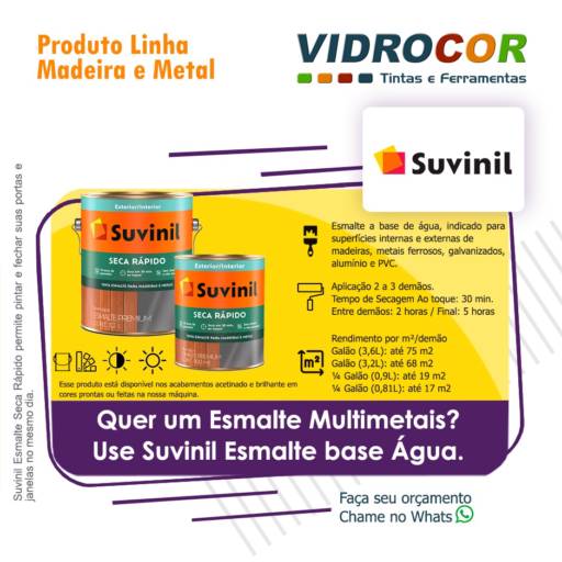 Comprar o produto de Verniz em Tintas pela empresa Vidrocor em Avaré, SP por Solutudo
