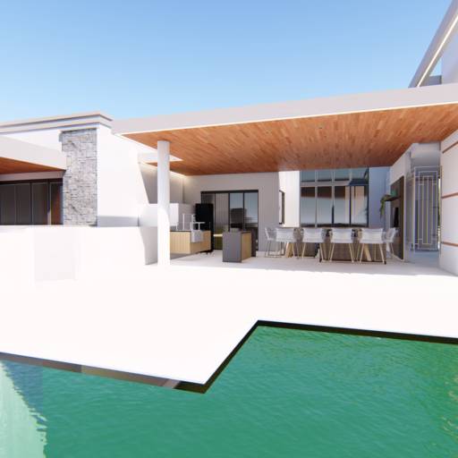 Comprar o produto de Projeto de casa com piscina em Arquitetura pela empresa Renata Costa Engenharia e Arquitetura de Interiores em Ipatinga, MG por Solutudo