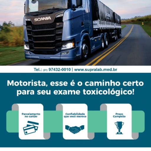 Teste Toxicológico por SUPRALAB Medicina Diagnóstica