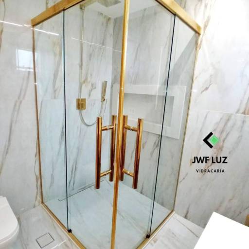 Box de banheiro por Vidraçaria JWF LUZ 
