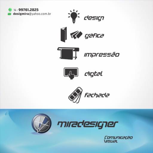 Comprar o produto de Cartão de visita em Design Gráfico pela empresa Miradesigner  em Avaré, SP por Solutudo