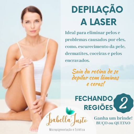 Comprar o produto de Depilação a laser  em Depilação pela empresa Isabella Justo - Micropigmentação e Estética em Lençóis Paulista, SP por Solutudo
