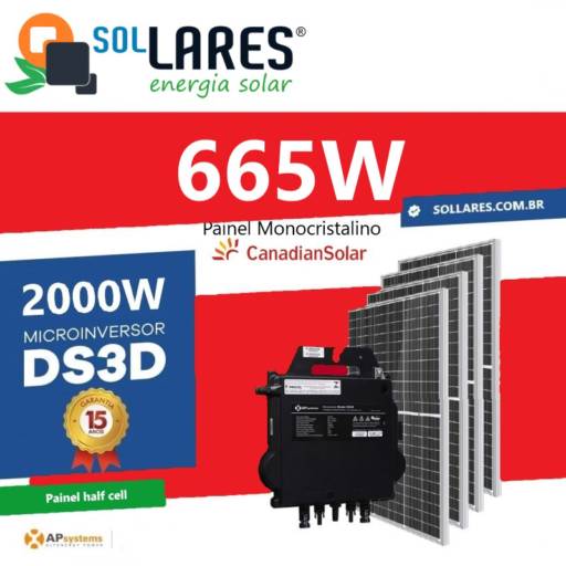 Comprar o produto de Empresa Especializada em Energia Solar em Energia Solar pela empresa SOLLARES ENERGIA SOLAR em Palmas, TO por Solutudo