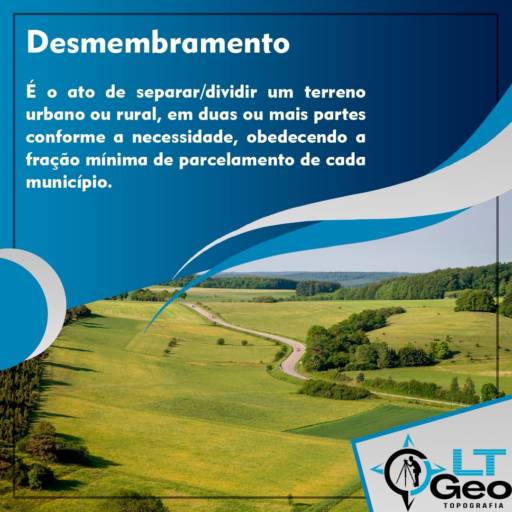 Desmembramento por LT Geo Topografia