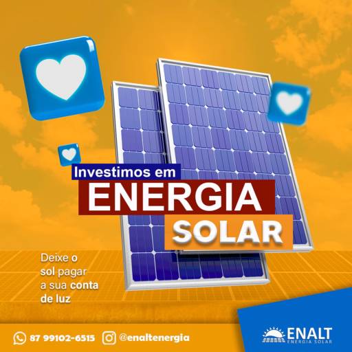 Comprar o produto de Financiamento Solar em Energia Solar pela empresa Enalt Energia Solar em Petrolina, PE por Solutudo