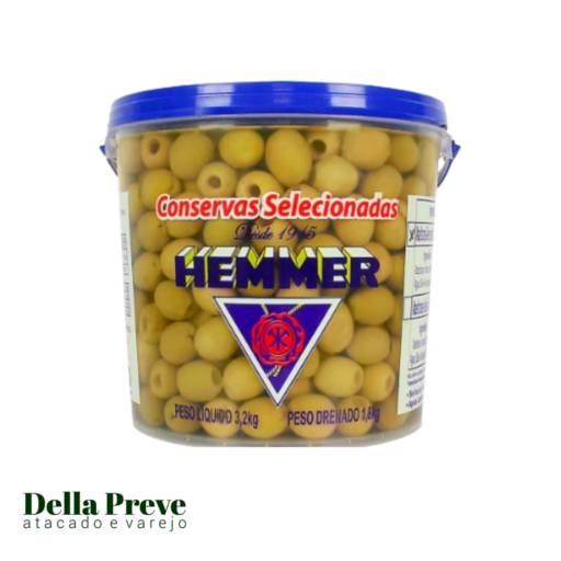 Comprar o produto de Azeitona Verde 2kg - Hemmer  em Embutidos pela empresa Comercial Della Preve em Foz do Iguaçu, PR por Solutudo