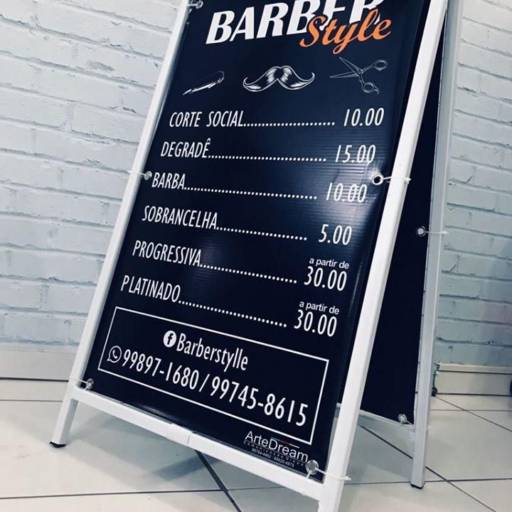 Cavalete painel metalon com lona impressa frente e verso por ArteDream Comunicação Visual