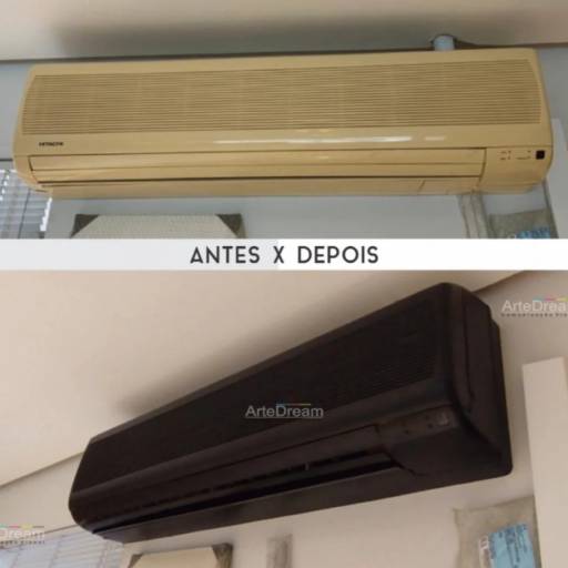 Envelopamento de ar condicionado em Bauru por ArteDream Comunicação Visual