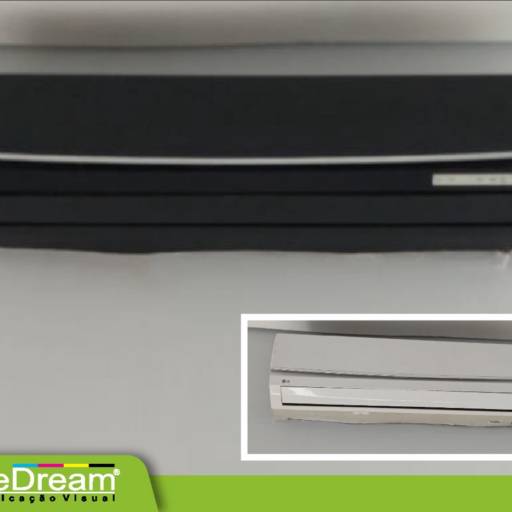 Envelopamento de ar condicionado em Bauru por ArteDream Comunicação Visual