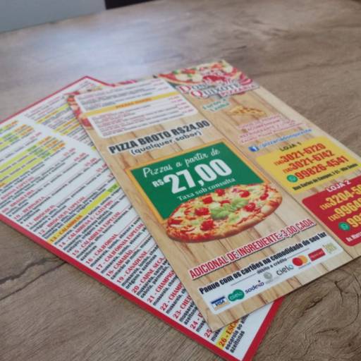 Cardápio em Ps adesivado em Bauru por ArteDream Comunicação Visual