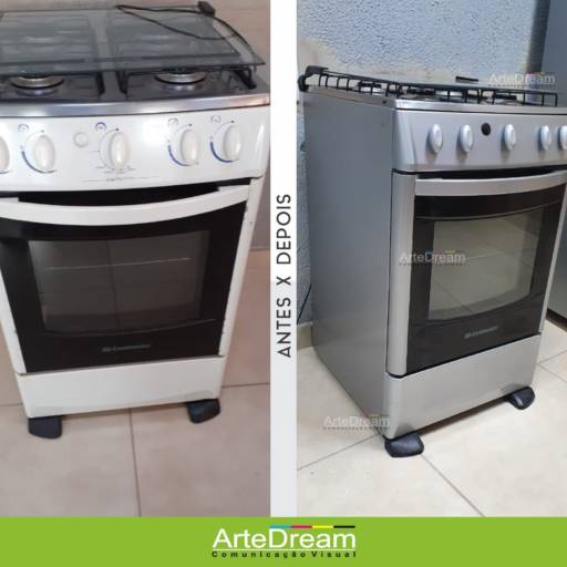 Envelopamento de fogão em Bauru por ArteDream Comunicação Visual